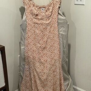 Princess Polly Rust flower Maxi Dress